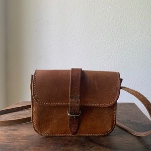VTG veg tan leather purse